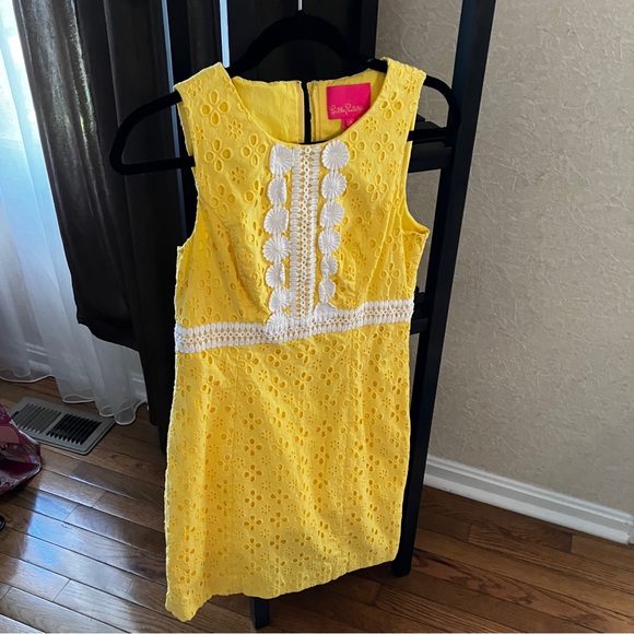 Eyelet Sleeveless Dress - Picture 1 of 3